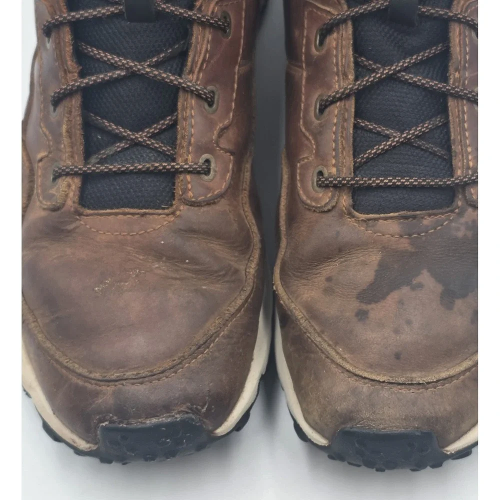 The North Face Men's Vals II Mid Leather Waterproof Boots Brown Size 10